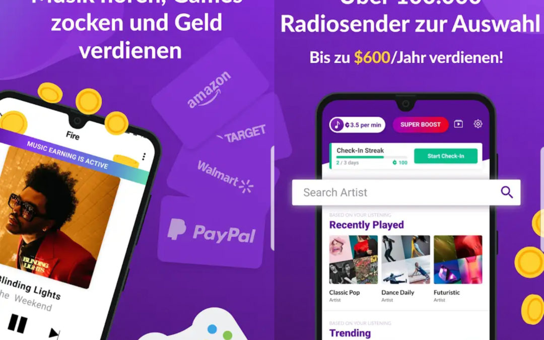 Mit Musik hören Geld verdienen